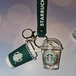 Starbucks Inspired Keychain Set